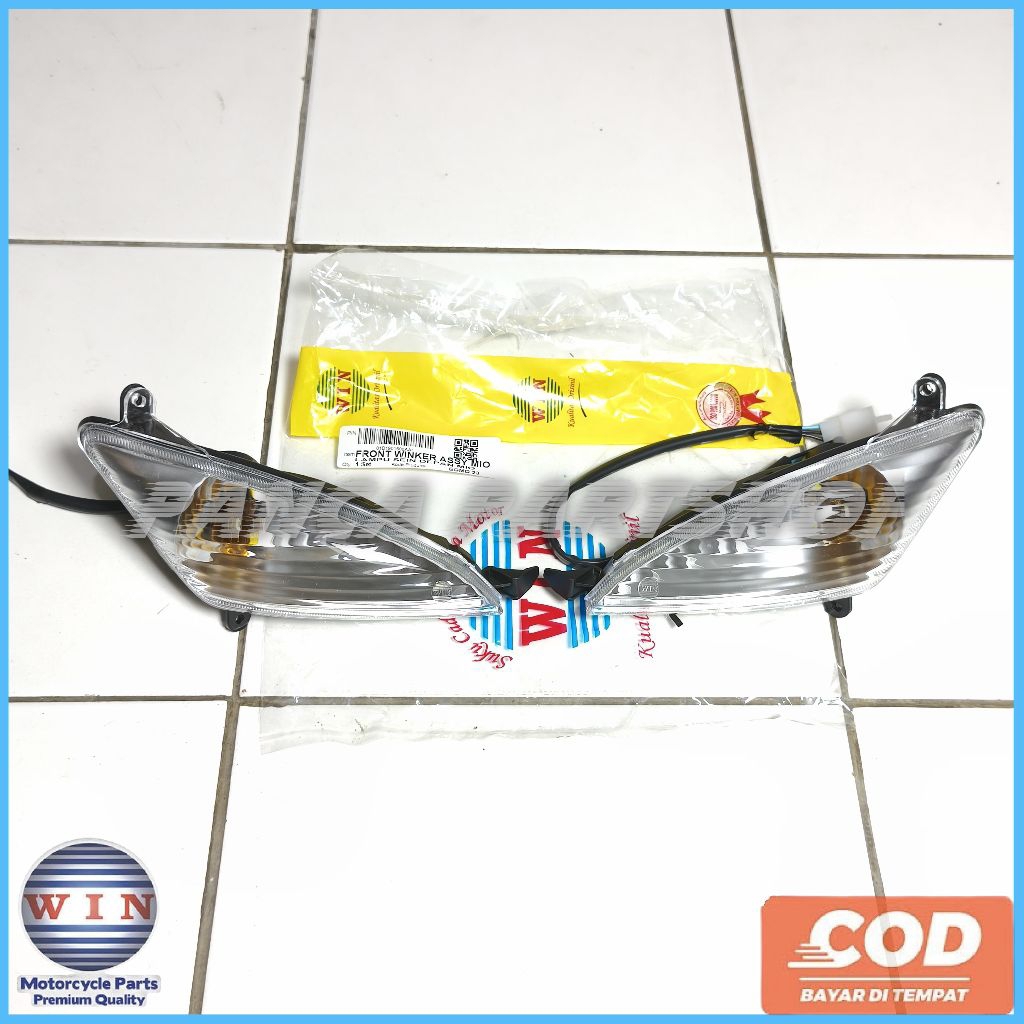 WIN - LAMPU SEN DEPAN ASSY SET KIRI KANAN MIO SPORTY 5TL MERK WIN SENJA BOHLAM BESAR SOKET BOHLAM KO