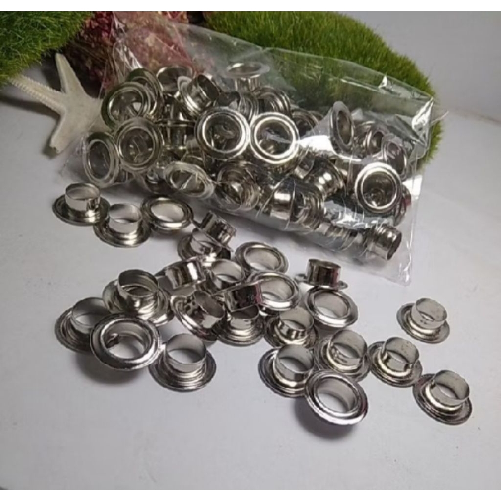 ring once ukuran 8mm pilihan emas dan perak isi 10pcs