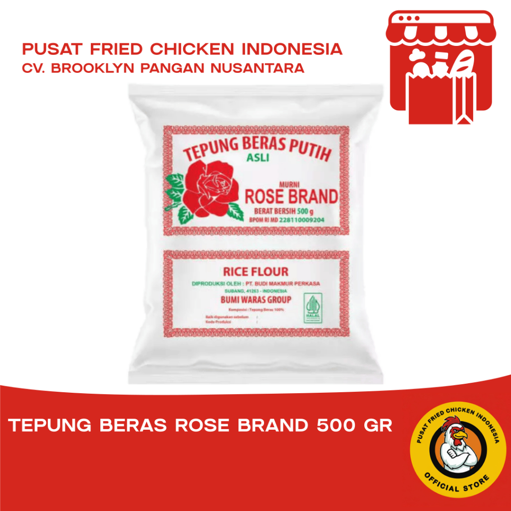 Tepung Beras Rose Brand 500 Gr - Rose Brand Tepung Beras 500 Gram