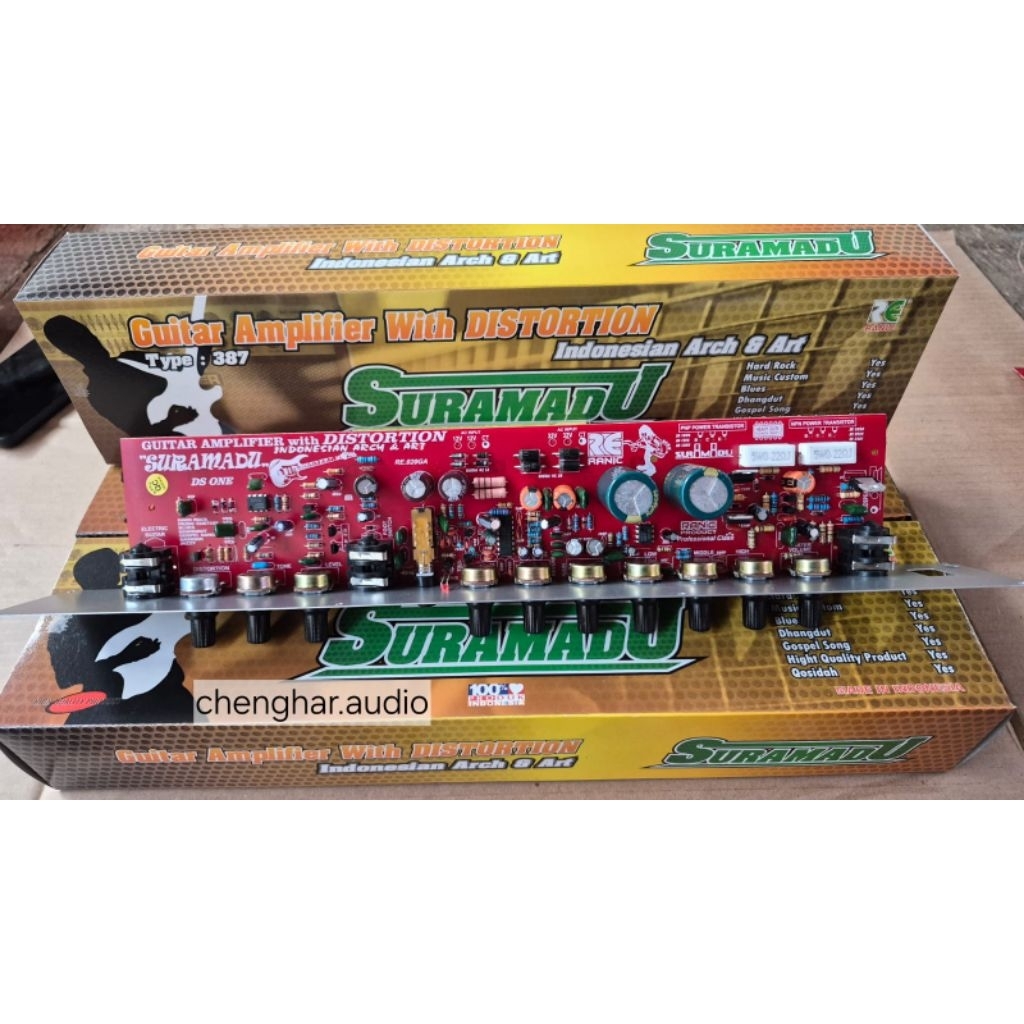 kit guitar gitar amplifier with distorsion suramadu