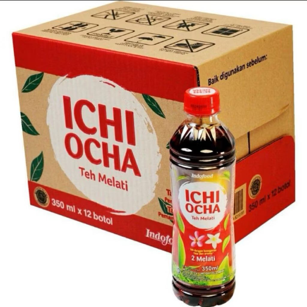Exp Juli 2026 || ichi ocha 1 dus isi 24 pcs / minuman kemasan botol rasa teh melati 350 ml hajatan m