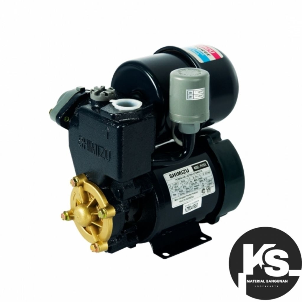 Mesin Pompa Shimizu PS - 135 E, Pompa Air Shimizu, Pompa Daya Hisap 9 Meter