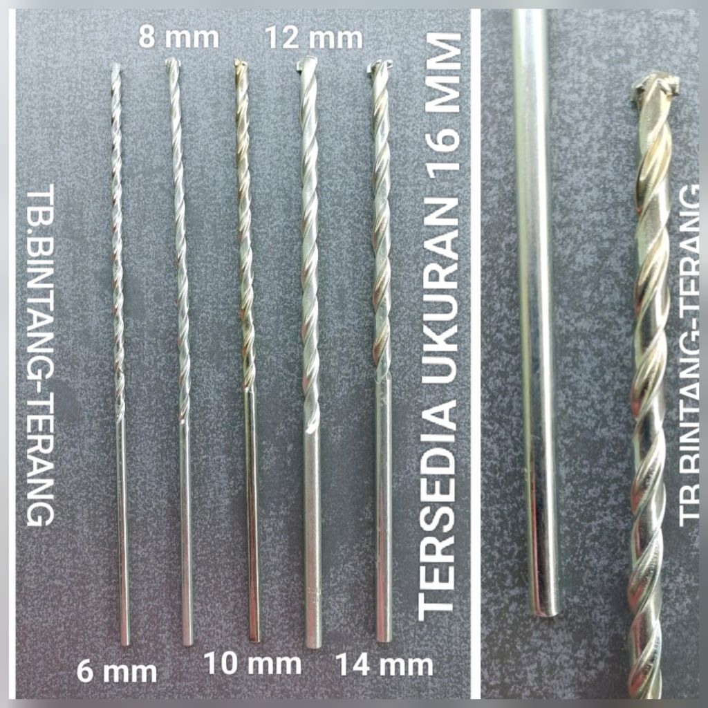Mata Bor Beton Panjang 30 cm Long Mansory Drill