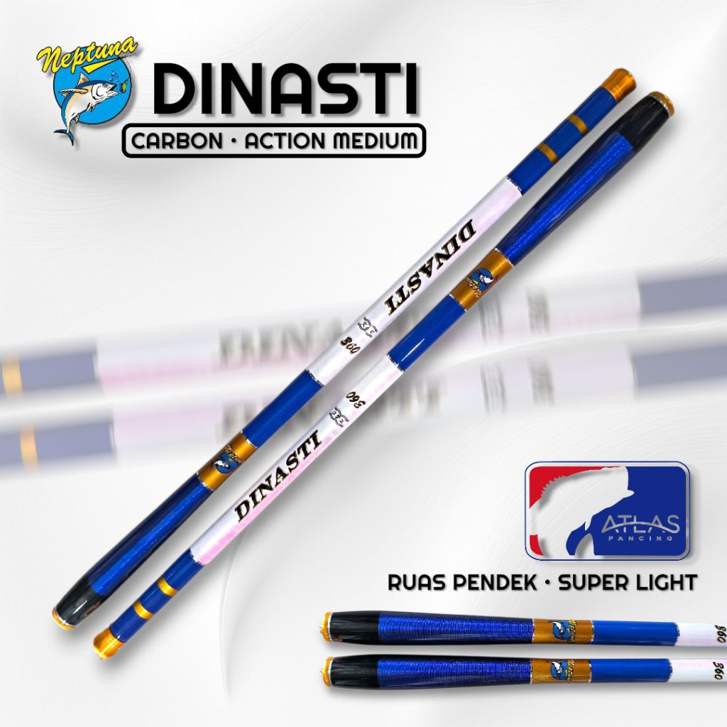 Joran Tegek Neptuna Dinasti Carbon Ruas Pendek Action Medium