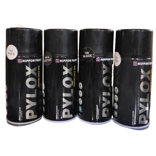 Pylox Hitam Kilap / Doff / Clear / Putih / Cat semprot spray