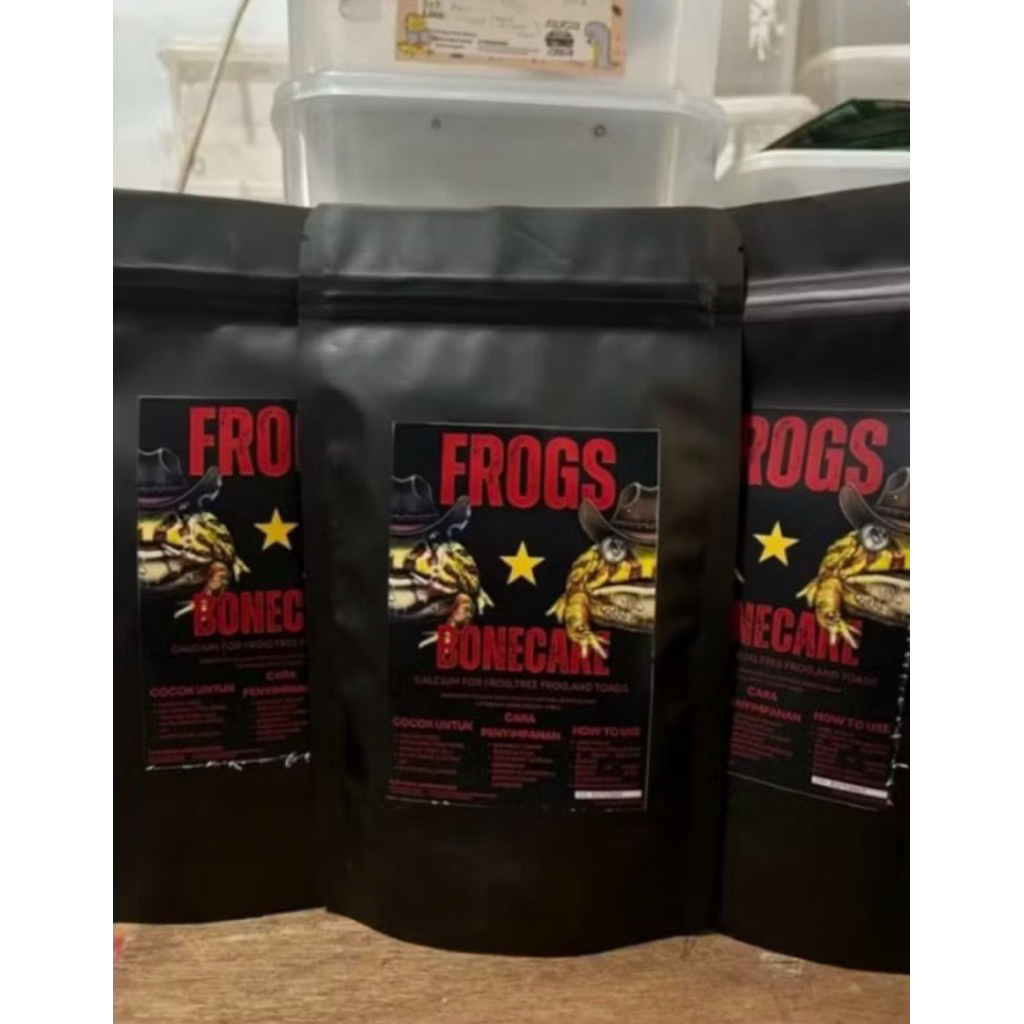 Kalsium WAJIB untuk Katak & Kodok Hias . Khusus PACMAN Frog, Dumpy Tree Frog, Bullfrog, Horned Frog,