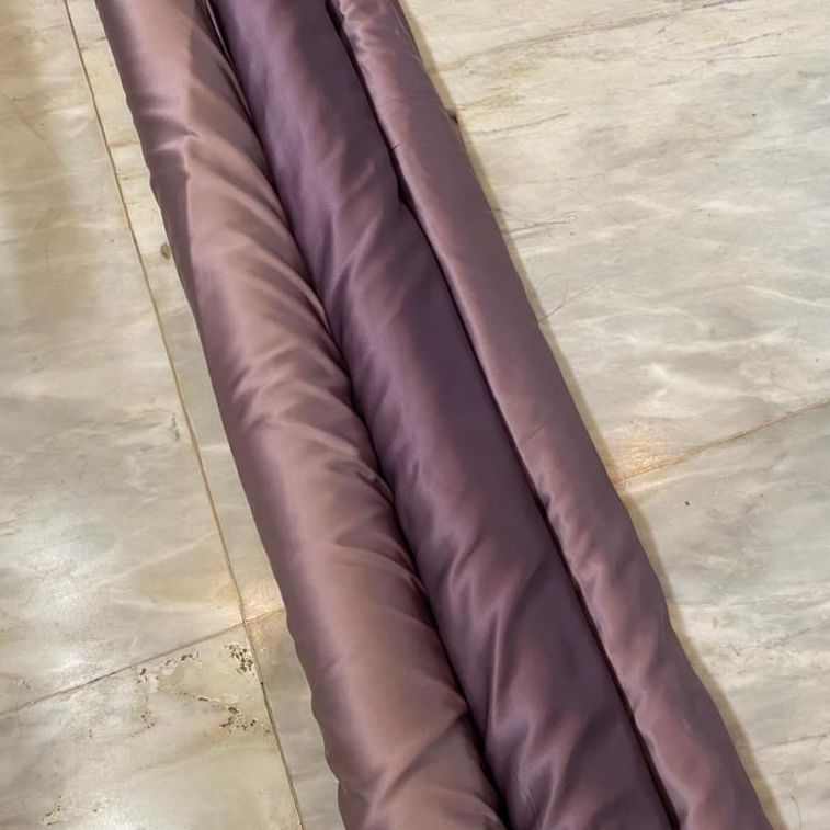 Bahan Kain Satin Velvet Premium Meteran Warna  Ungu Taro Dusty Purple