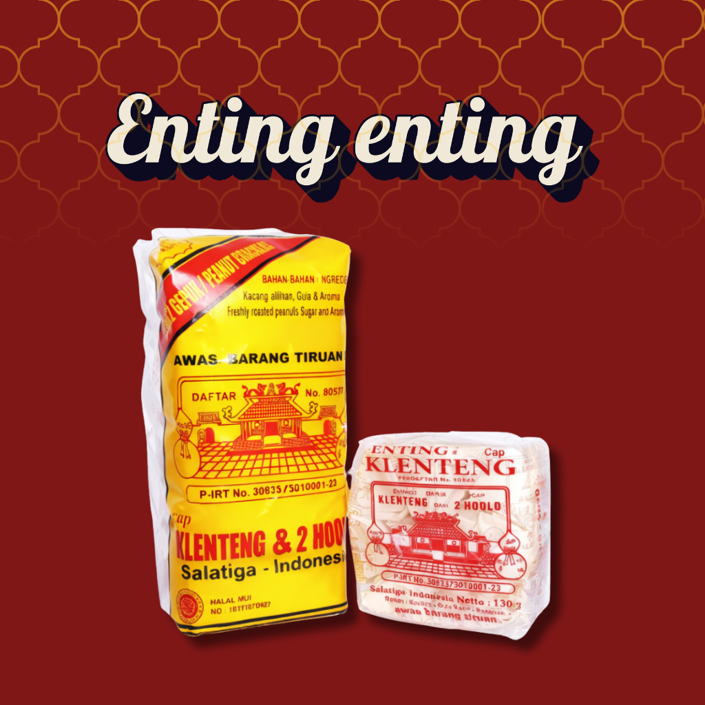 Enting Enting Gepuk Kacang Cap Klenteng & 2 Hoolo Asli Khas Salatiga Semarang