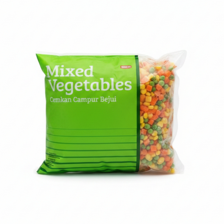 Youcan / KK / Frozenland Mix Vegetables 1 Kg 3 Way (Wortel,Jagung,Kacang Polong)