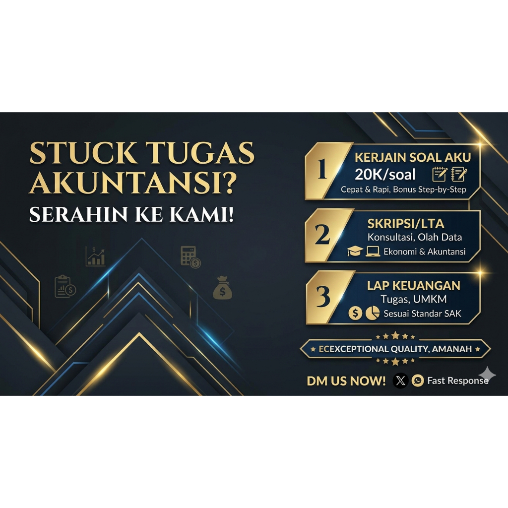 Jasa Konsultasi LTA & Skripsi Akuntansi Ekonomi - Olah Data & Review Profesional