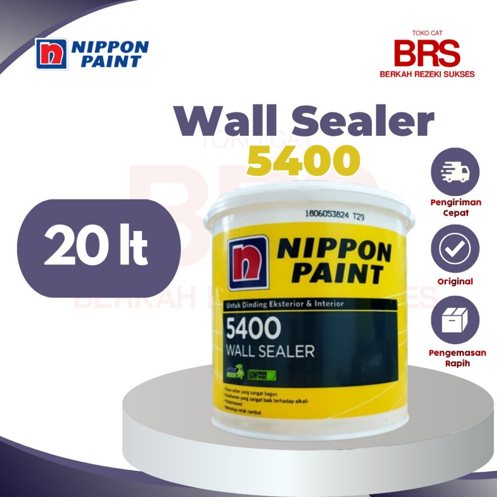 CAT TEMBOK NIPPON PAINT 5400 WALL SEALER 20 Liter NIPPON CAT DASAR INTERIOR EKSTERIOR