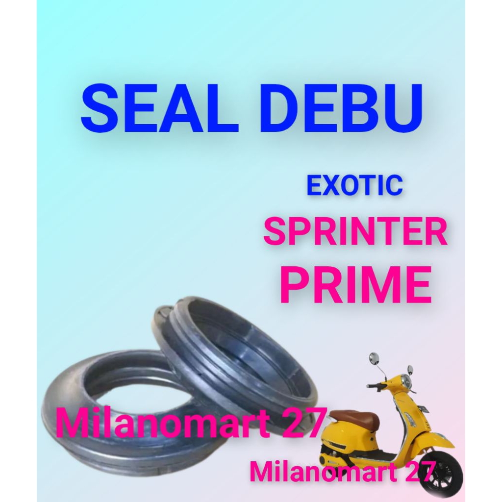 seal debu skok depan motor listrik exotic sprinter prime sil abu shock depan sepeda listrik exotic s