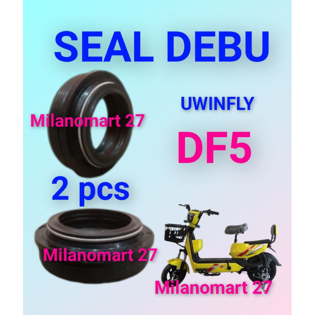 seal debu skok depan uwinfly DF5 sil abu shock depan sepeda listrik uwinfly df5