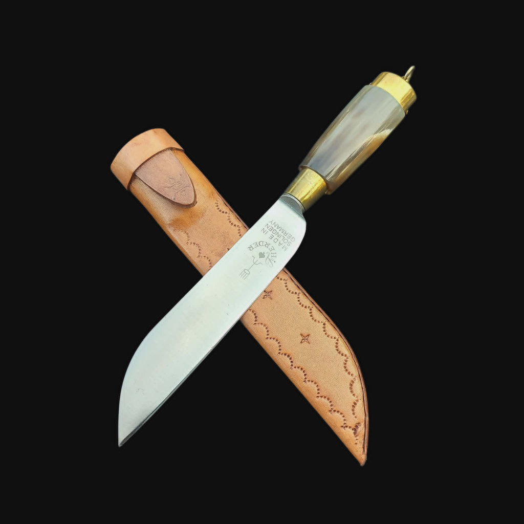 Pisau  Herder cap Garpu  Solingen Germany Handle Tanduk 6 inch