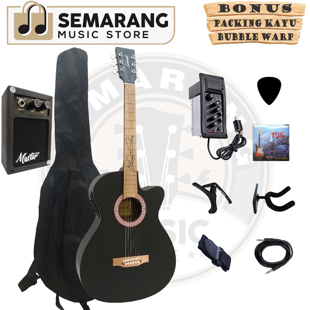 KHUSUS COD Gitar Akustik Elektrik Lakewood Custom Tanam Besi