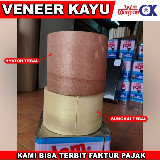 TERMURAH VENEER KAYU VINYL KAYU PREMIUM WINSTON - TEKSTUR NYATOH DAN SUNGKAI TEBAL TERMURAH