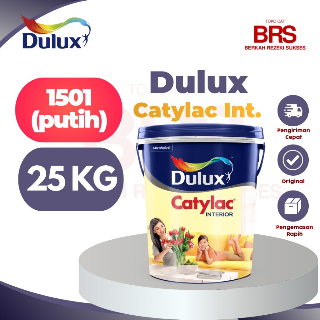 Dulux Catylac Interior 25kg - Warna Putih 1501 (Putih Bersih)