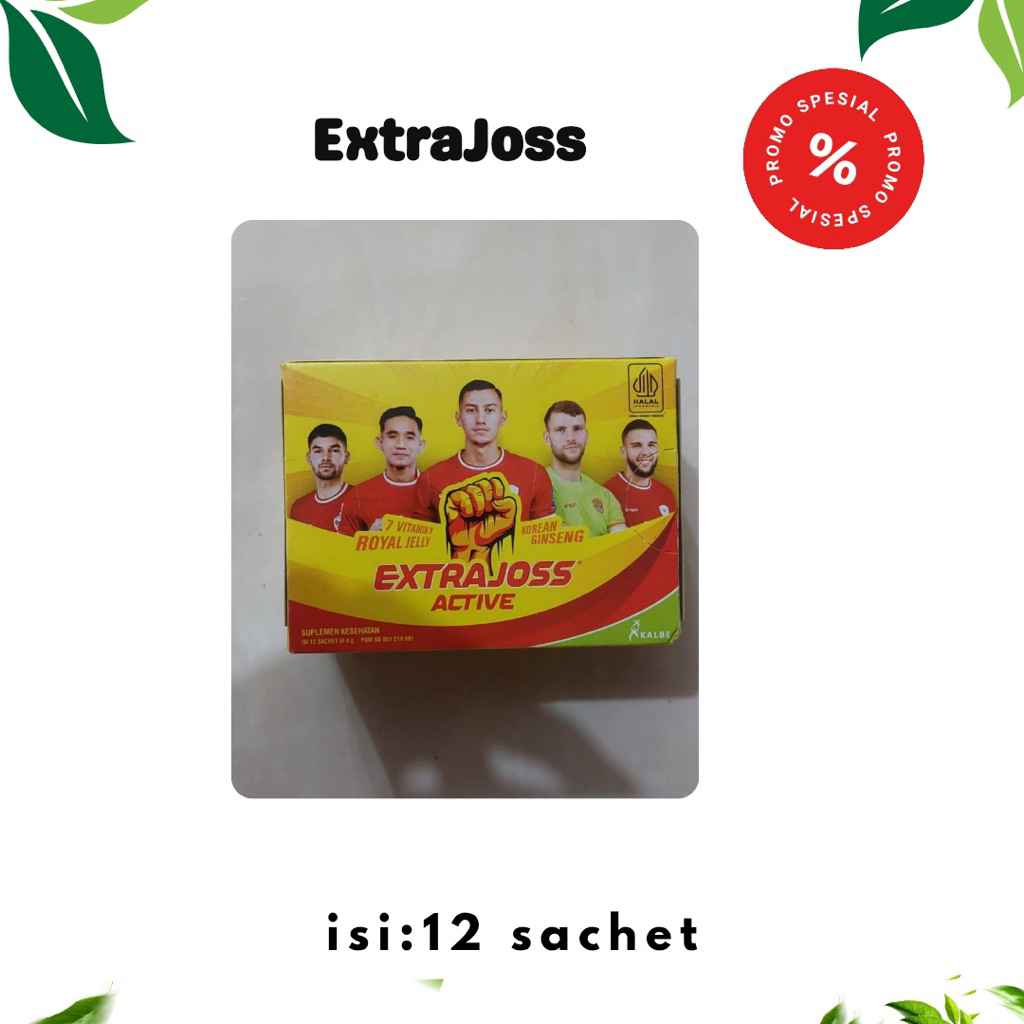 Extra joss 1 box isi 12 sachet, minuman energi isotonik