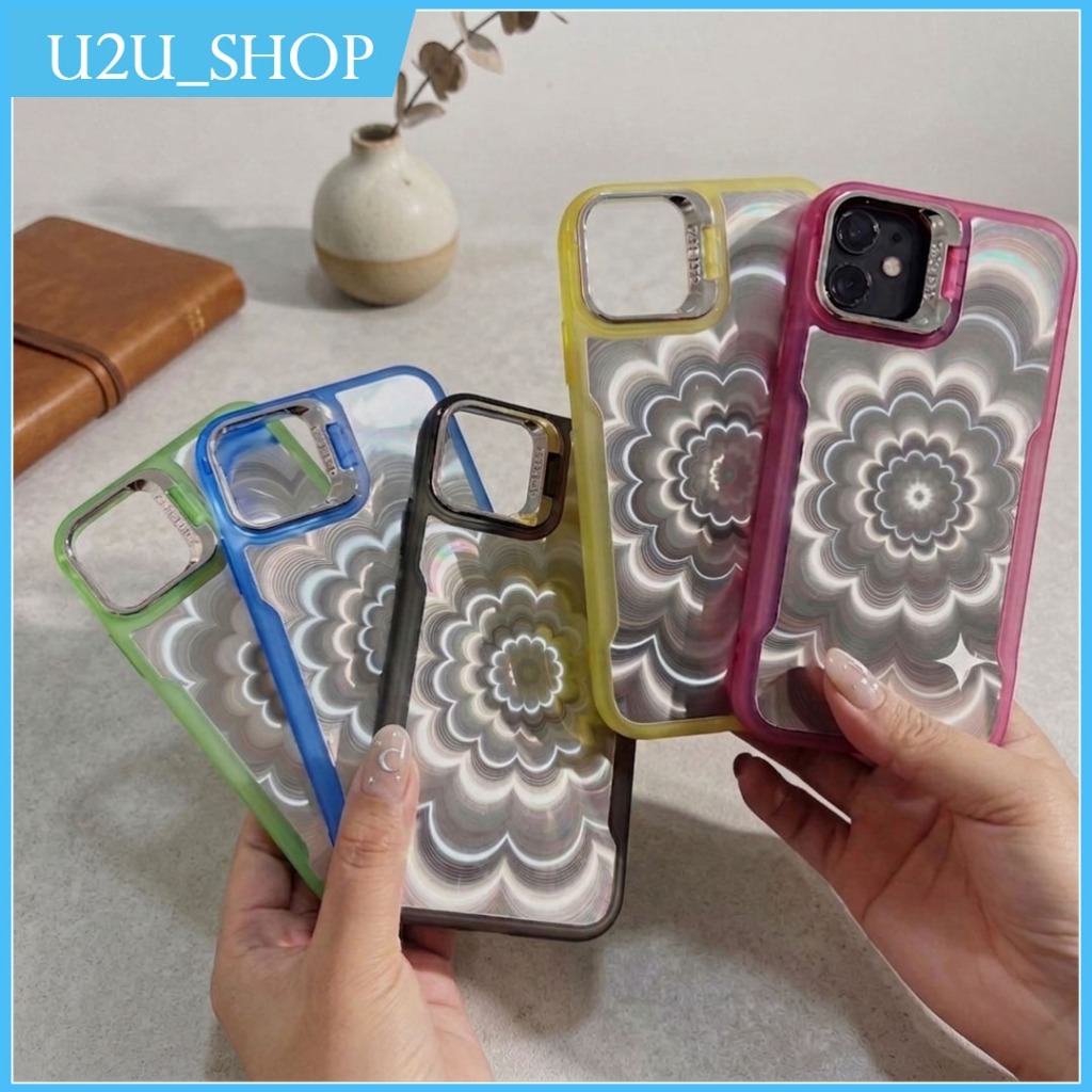 Chromatic Flower 3D Standing Case For Itel A70