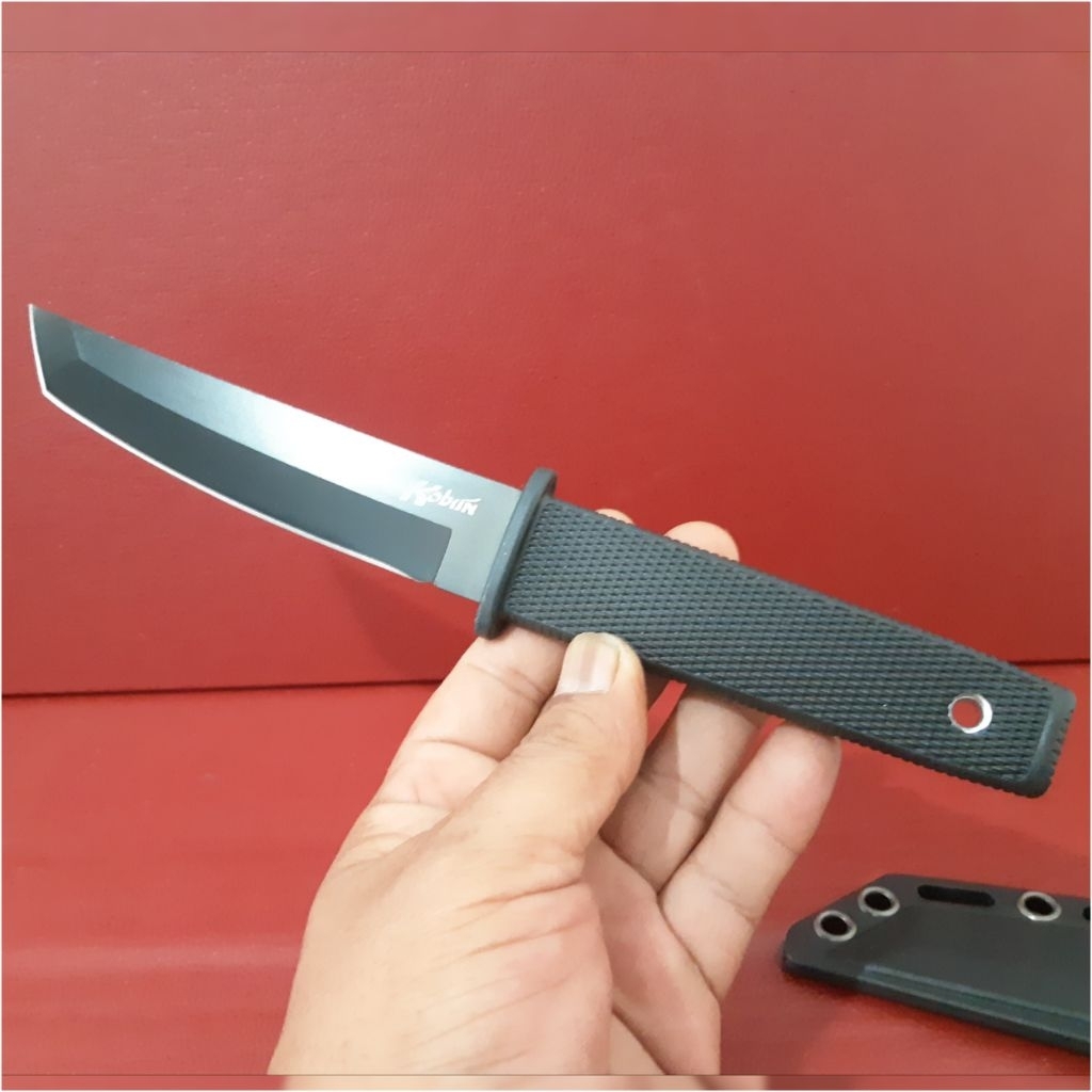 Survival Pisau Kobun Camping Outdoor Hitam