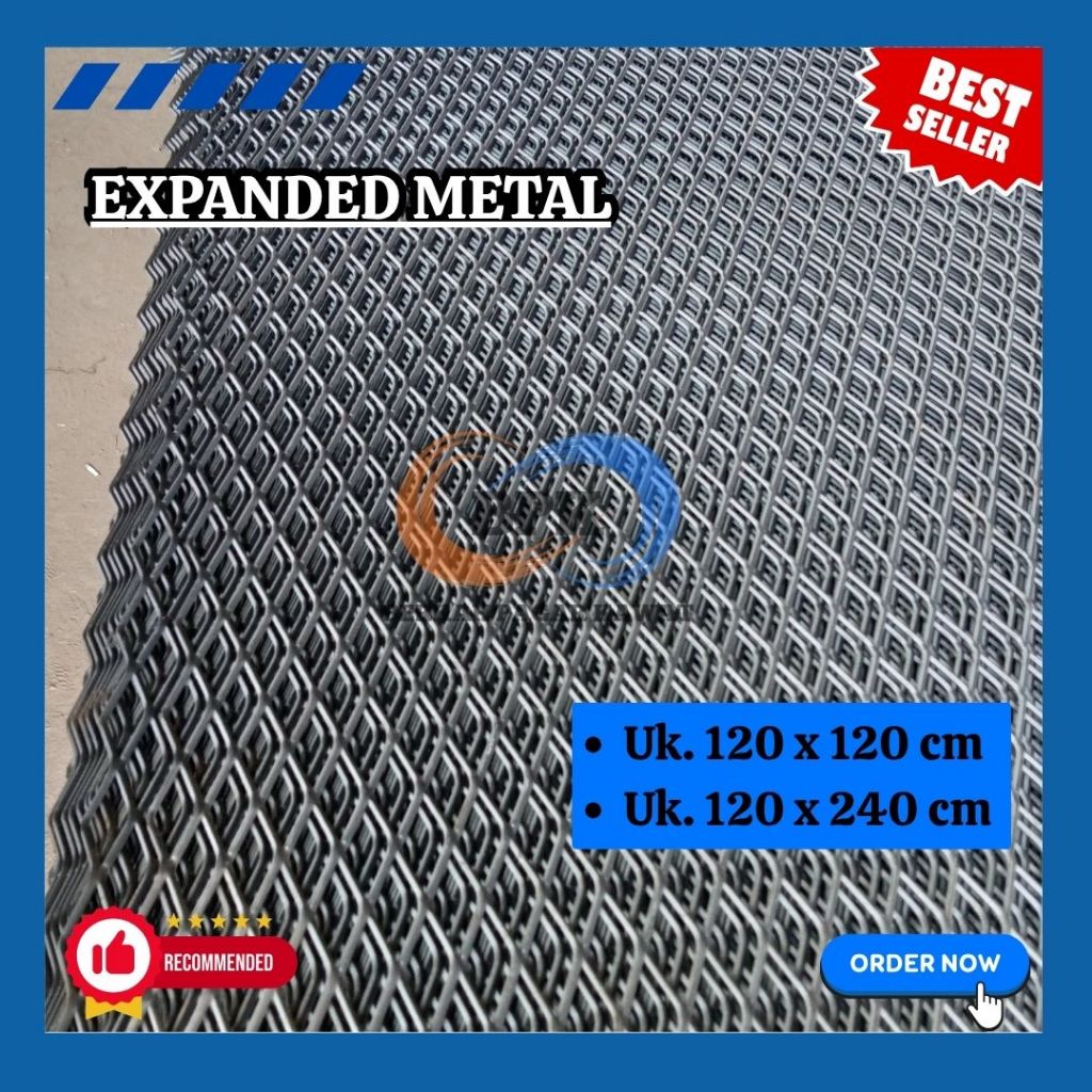 Kawat Baja Expanded Metal Serbaguna | Cocok untuk Pagar, Tangga & Proyek | Type Bervariasi