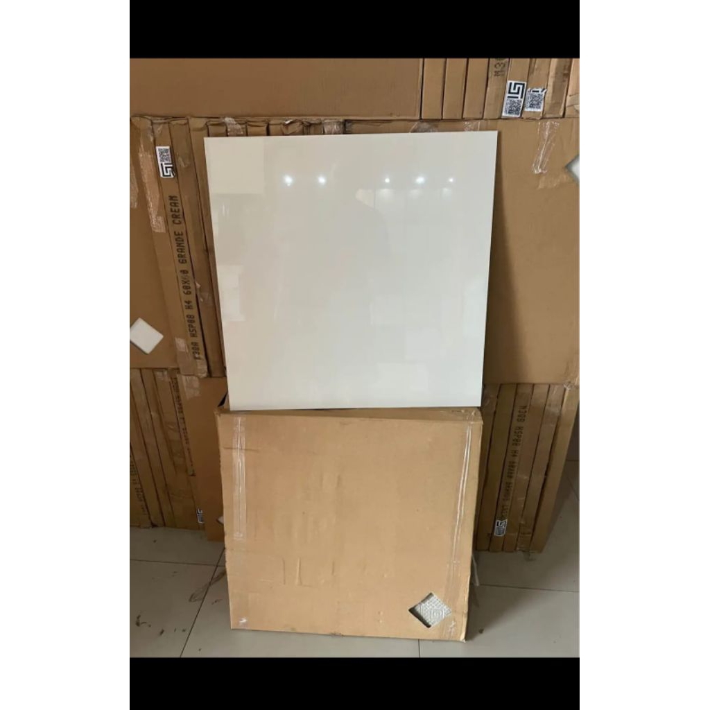granite LANTAI cream polos 60x60 glosy by mulia granite