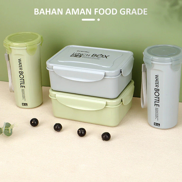 LUNCH BOX SET / PAKET HEMAT LUNCH BOX, SENDOK DAN TUMBLER