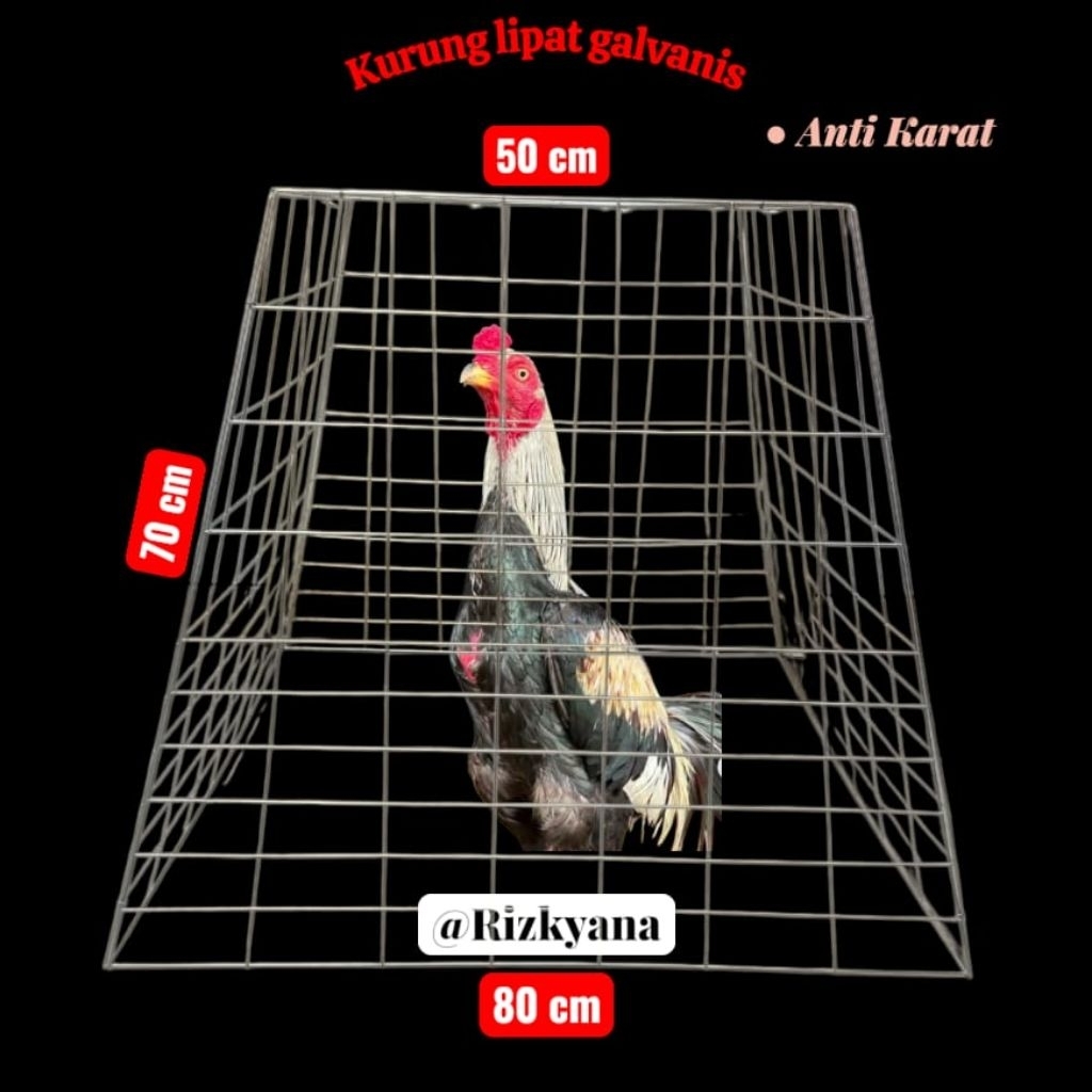 kurung Lipat Galvanis, Anti karat. Praktis bisa di Lipat dan di Buka, Kuat, Awet dan Tahan Lama. coc