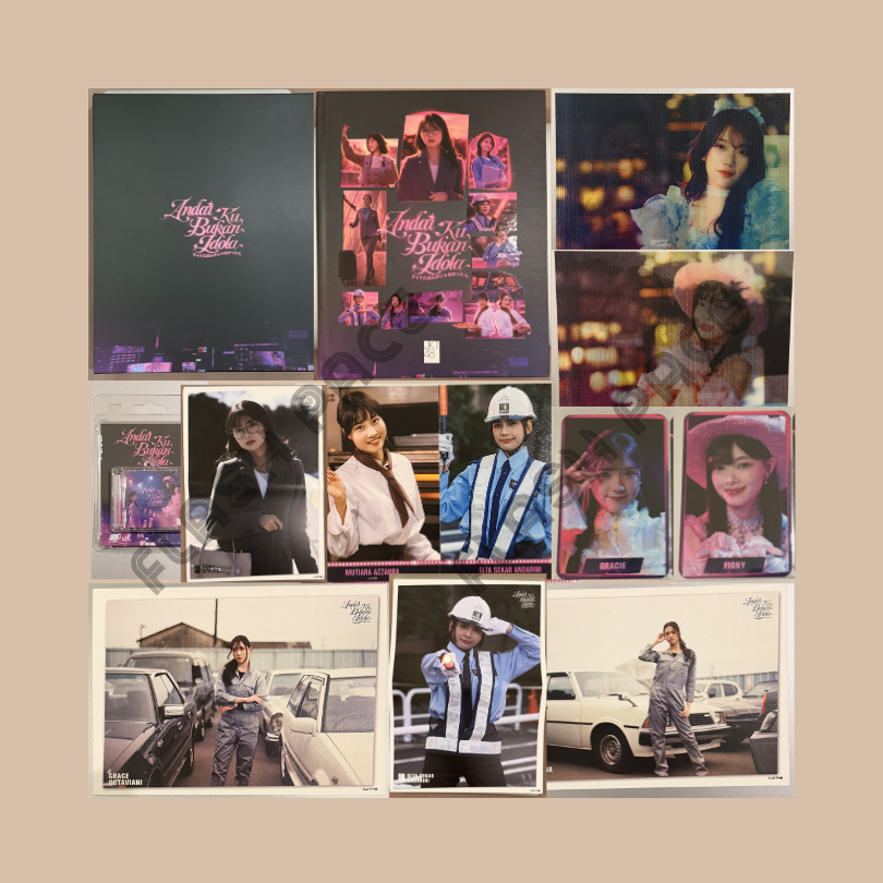 PC PP Postcard Poster Lenticular Keychain AKBI JKT48 Andai Ku Bukan Idola Box Set
