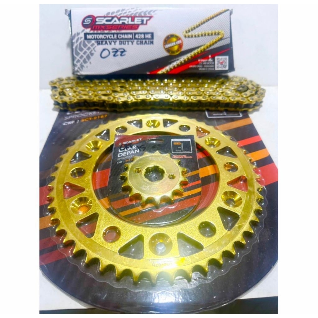 gear set crf 150 crf 428 GEAR SET CRF 150 1 SET GEAR PAKET #GEAR SET CRF150 SCARLET RACING,#GEAR DEP