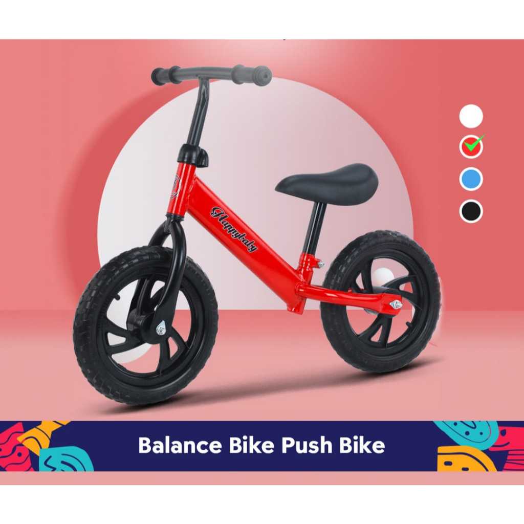 Sepeda Dorong Roda Dua 2 Belajar Keseimbangan Anak Balance Kick Push Bike Murah Ringan Aman Mudah Digunakan Hadiah Kado Mainan Outdoor Cowok Cewek Laki Perempuan 2 3 4 5 6 7 Tanpa Pedal Dorong Manual Tahun Kuat Kokoh Populer Terlaris Promo