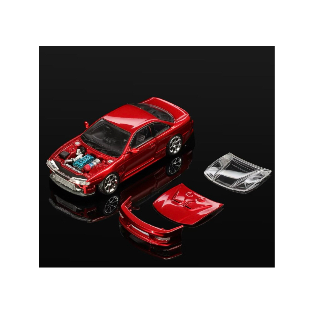 Mortal 1:64 Nissan Skyline S14 Vertex Kit Red Metallic HEC Event Exclusive