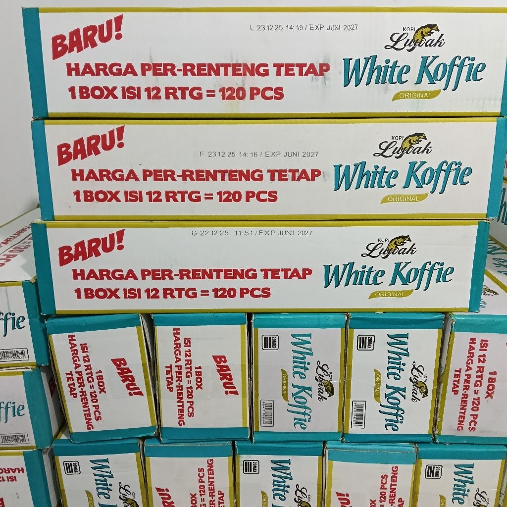 LUWAK WHITE KOPI 1 DUS ISI 12 RENTENG