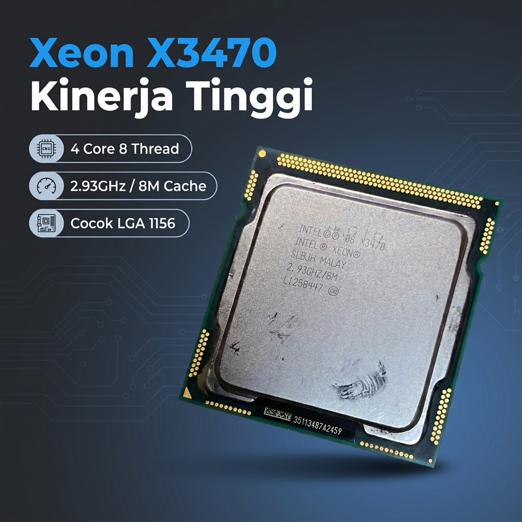 Prosesor Intel Xeon X3470 4-core 8-threads LGA 1156