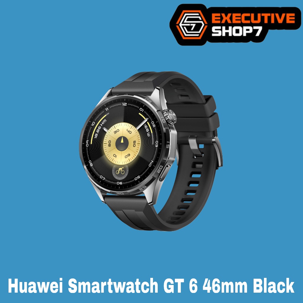 Huawei Smartwatch GT 6 46mm Black - Garansi Resmi 1 Tahun