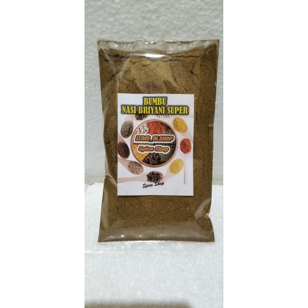 Izam Olshop Bumbu Nasi Biryani Cap Izam 100grm untuk 5-4 Liter Beras Bahan Bubuk Penyedap Spices Baw