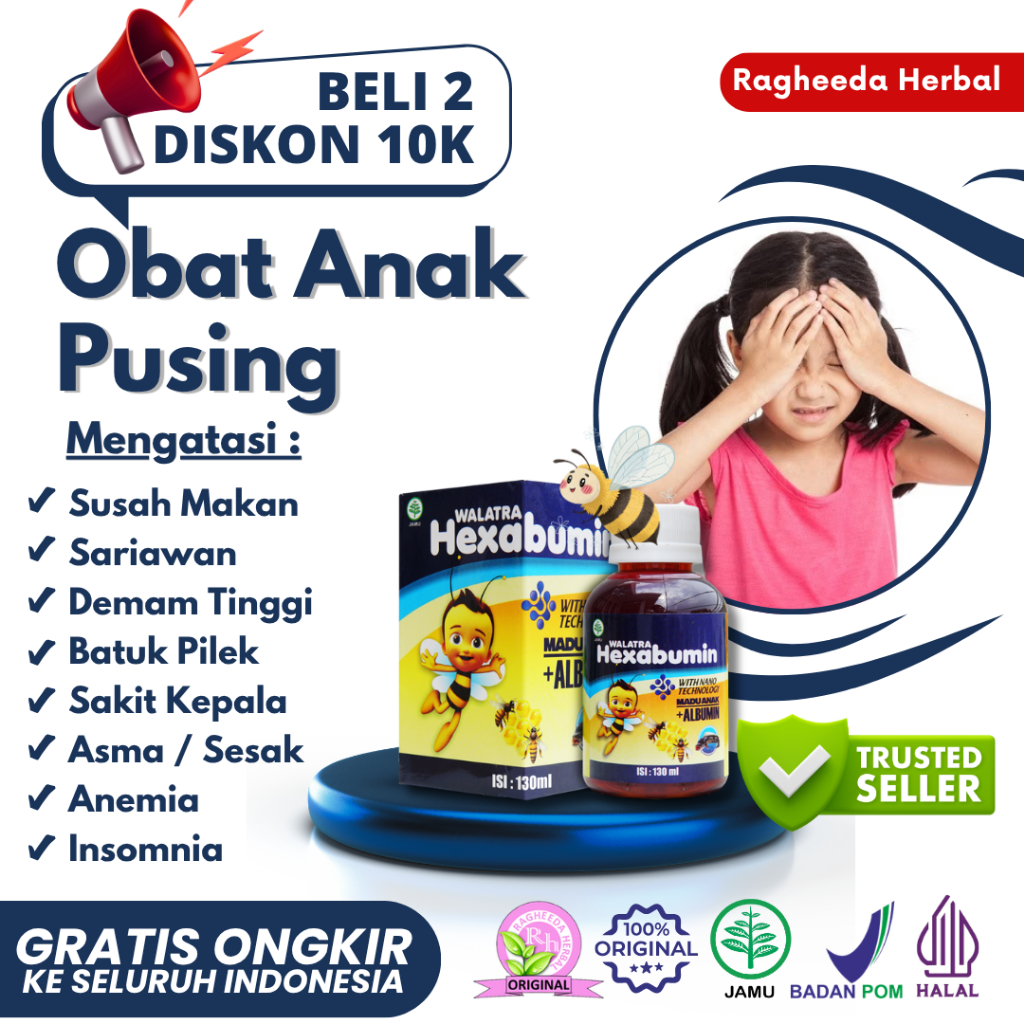 ObatPusing Untuk Anak, Si Kecil Mengeluh Sakit Kepala, Rewel Tidak Bisa Tidur, disertai Batuk Pilek,