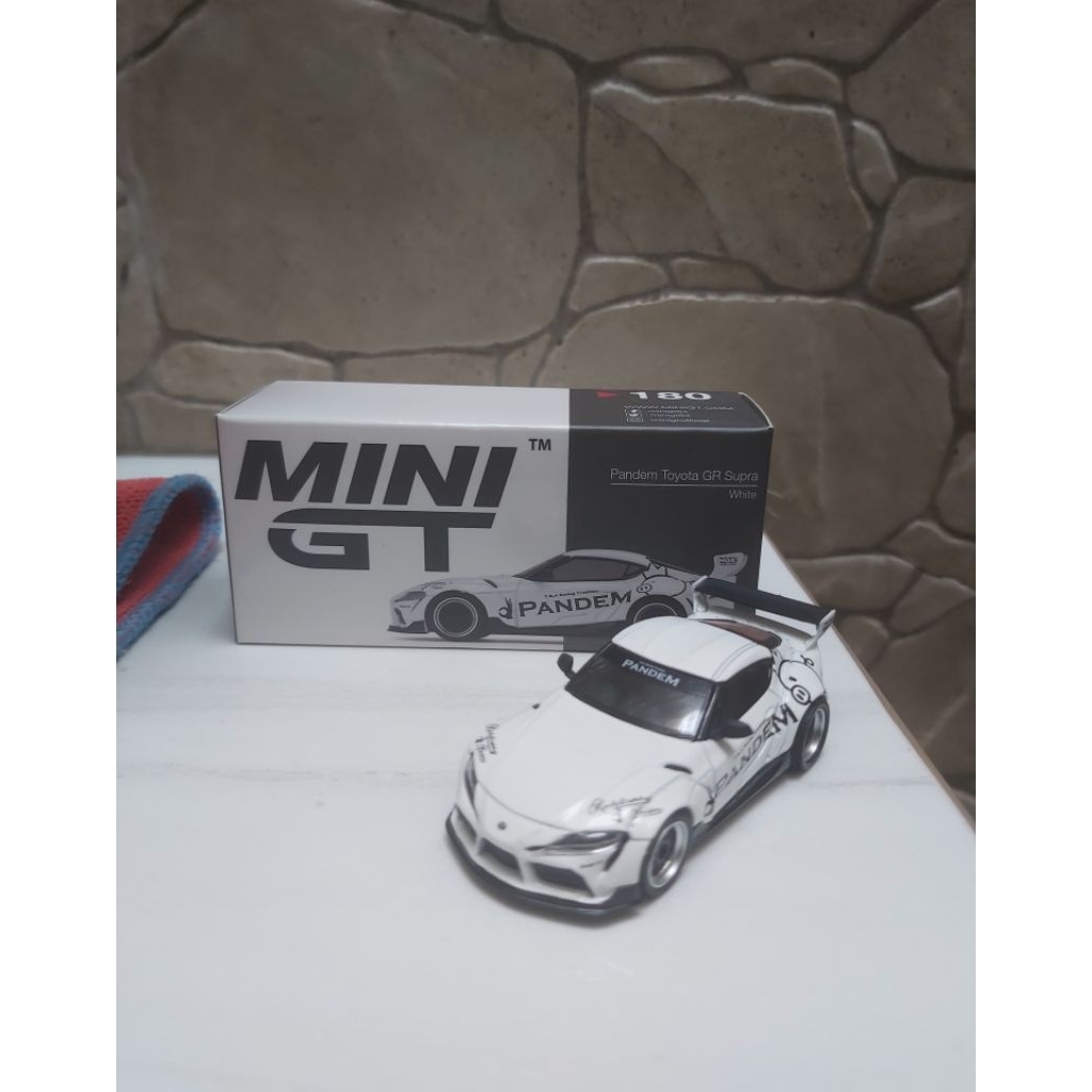 Mini GT Pandem Toyota GR Supra (white) RARE 99% Mulus Unsealed