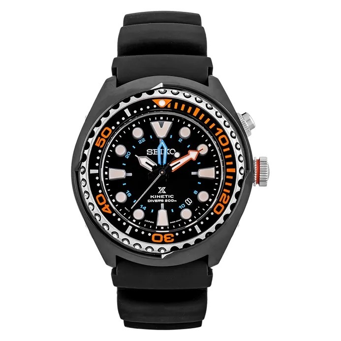 JAM TANGAN PRIA SEIKO PROSPEX SUN023P1 Kinetic GMT Divers 200M ORIGINAL
