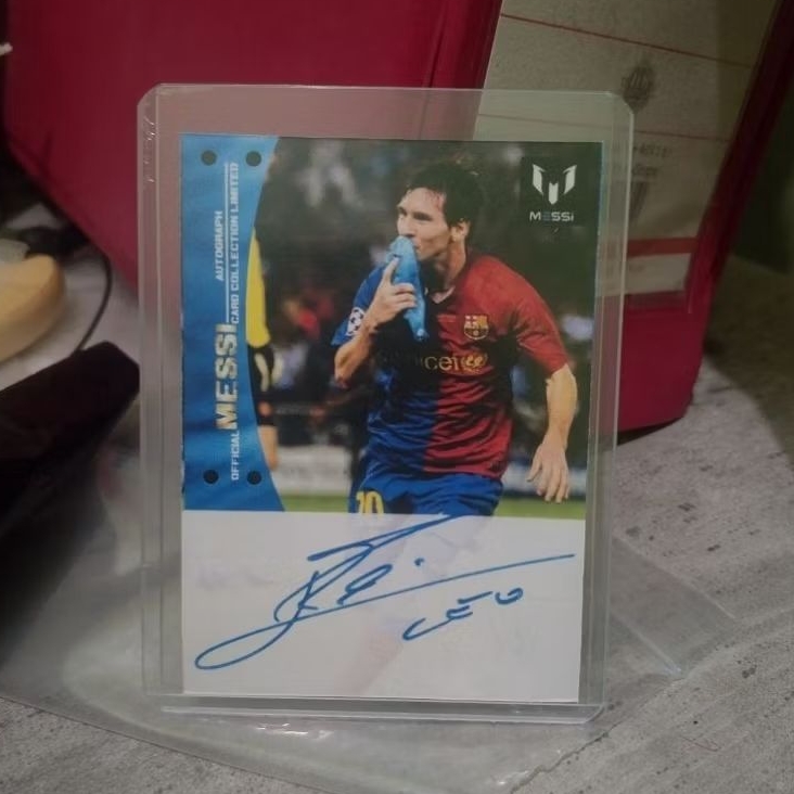 Kartu Replica Mainan Anak Jadul Bola tanda tangan Messi