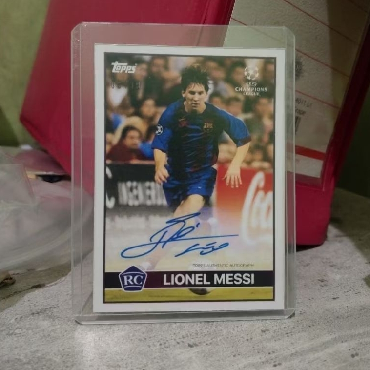 Kartu Replica Mainan Anak Jadul Bola tanda tangan Messi Lost Rookie