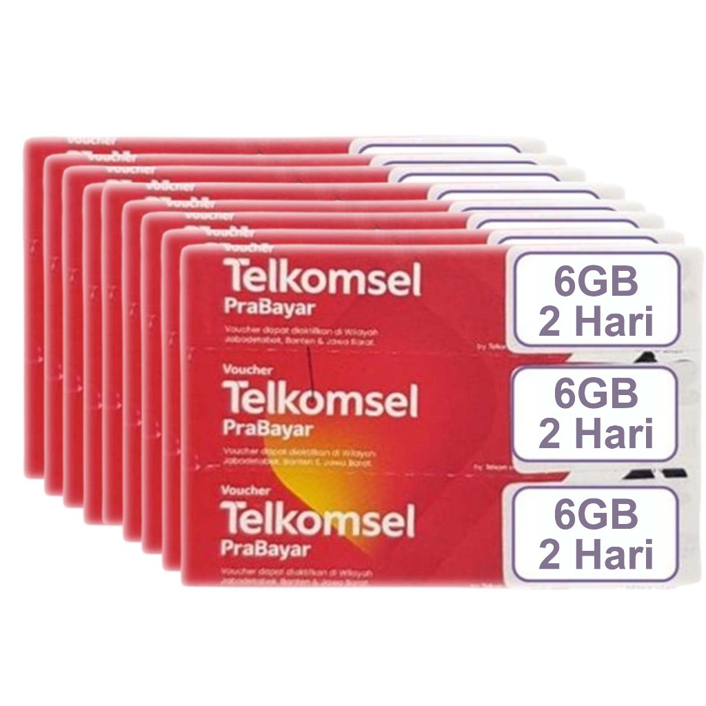 VOUCHER KUOTA TELKOMSEL 6GB 2 HARI JATENG