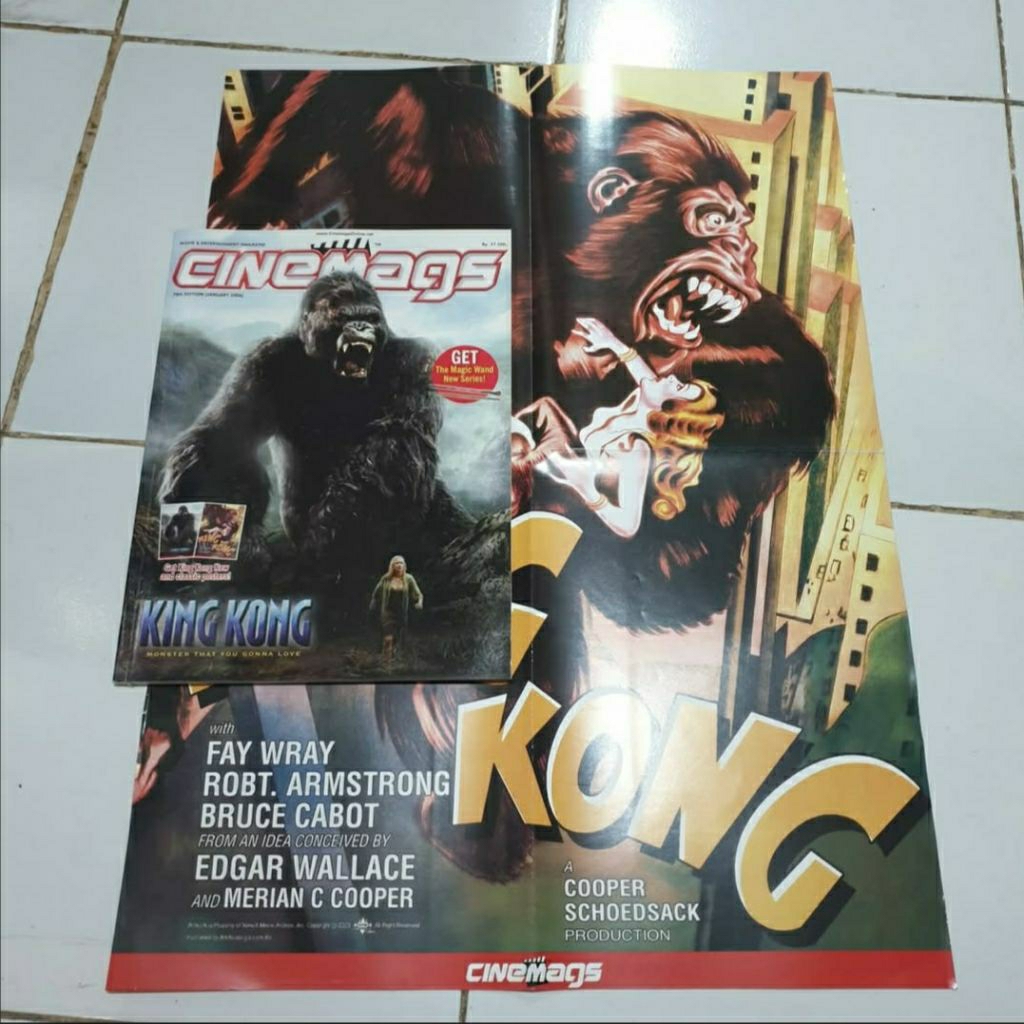 Majalah Film Cinemags cover King Kong + BONUS POSTER