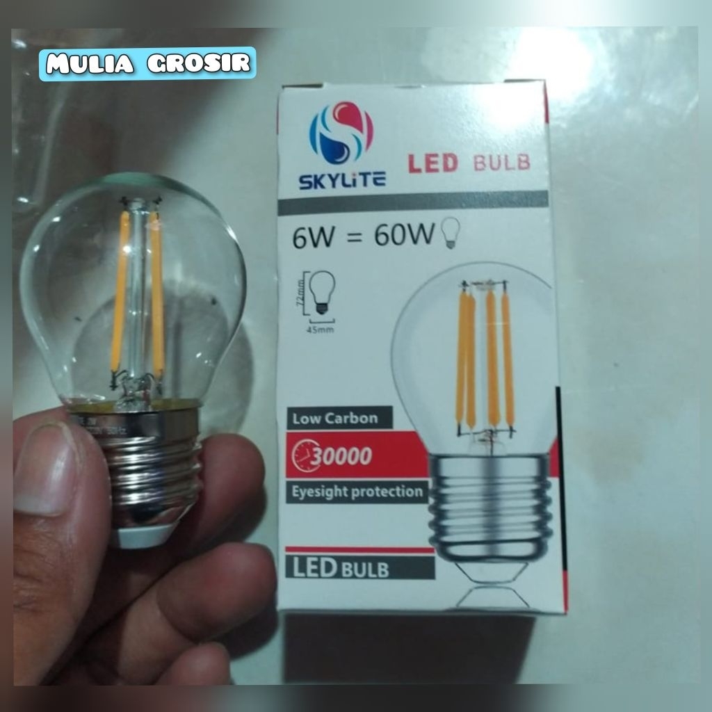 bohlam lampu led led bulb 6watt skylite