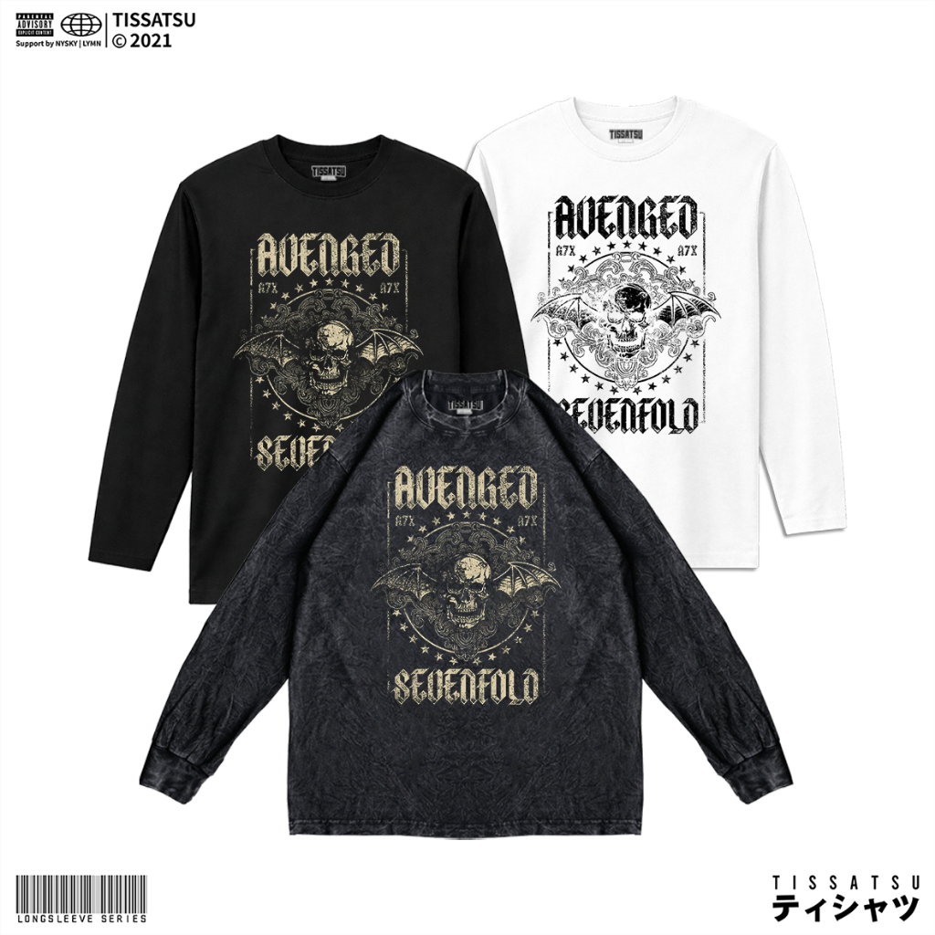 TISSATSU Longsleeve AVENGED SEVENFOLD Oversize / Baju Lengan Panjang AVS-14
