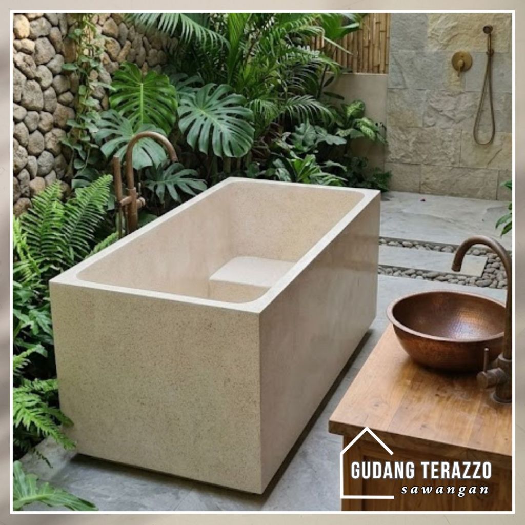 Bathtub Terazzo, Bathtub Portable Model Kotak