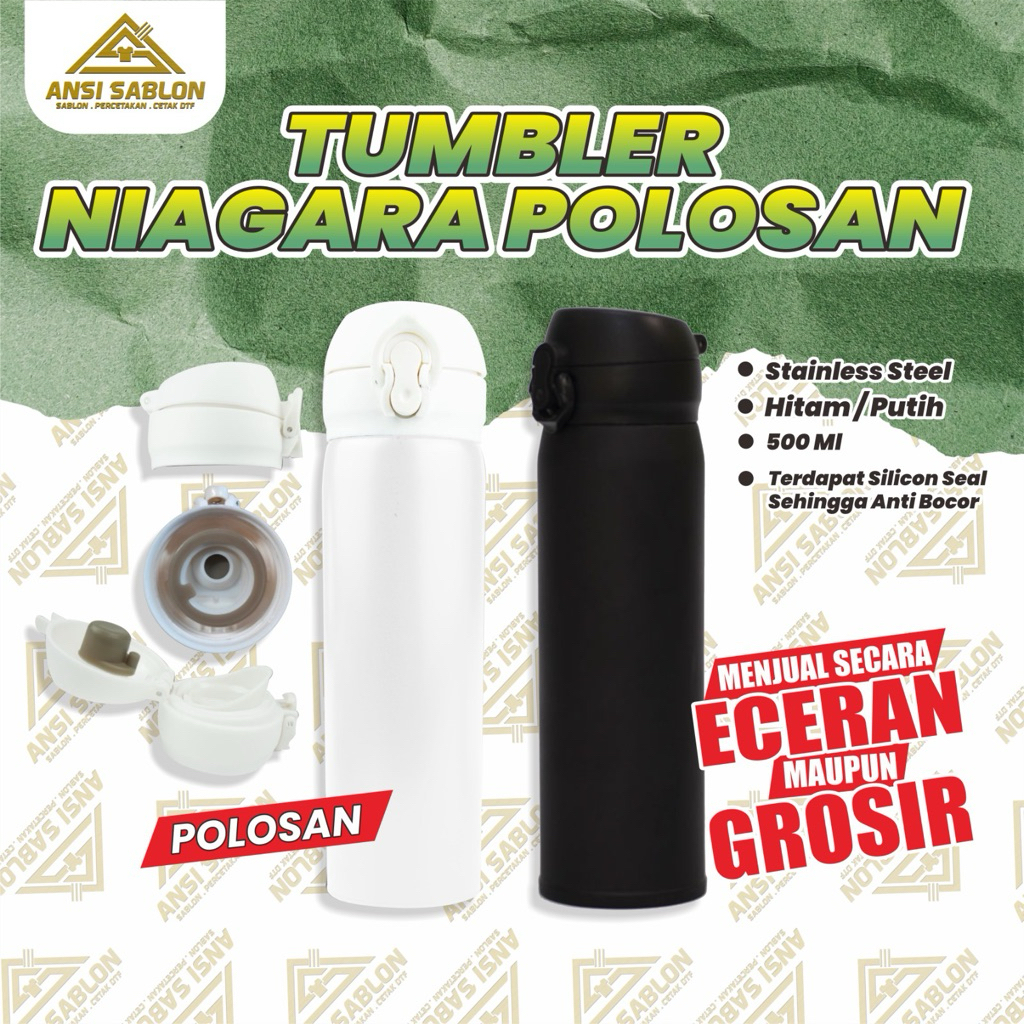 Tumbler Niagara Polosan, Tumbler Termos, Tumbler Stainlees, Tumbler Murah, Polosan Ecer Dan Grosir