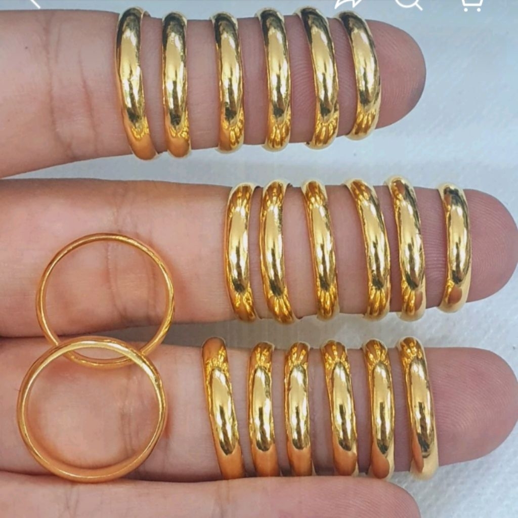 Cincin Anak Polosan Emas asli Kadar 16K 1.000gram