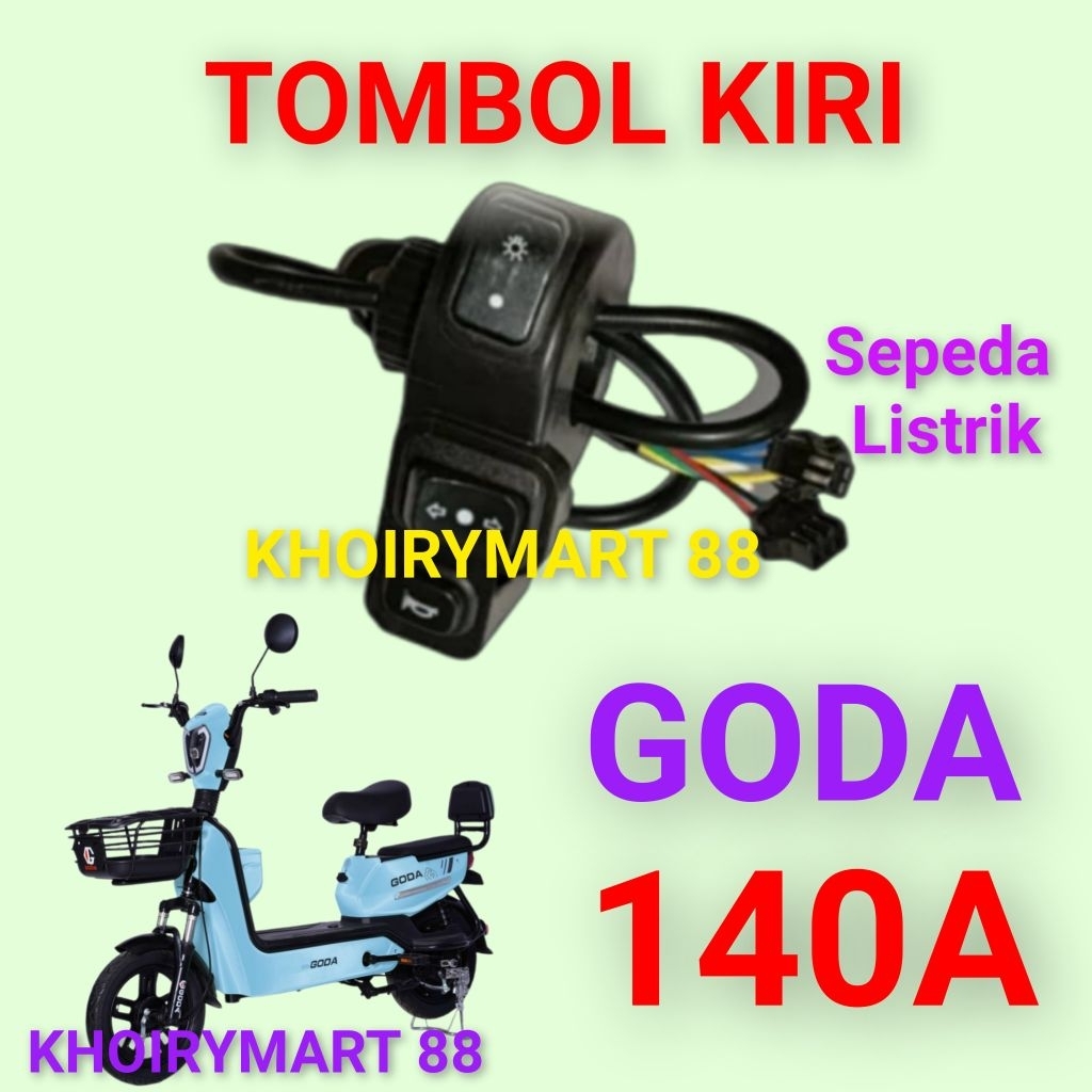 tombol kiri goda 140A saklar sein bel lampu sepeda listrik goda 140A