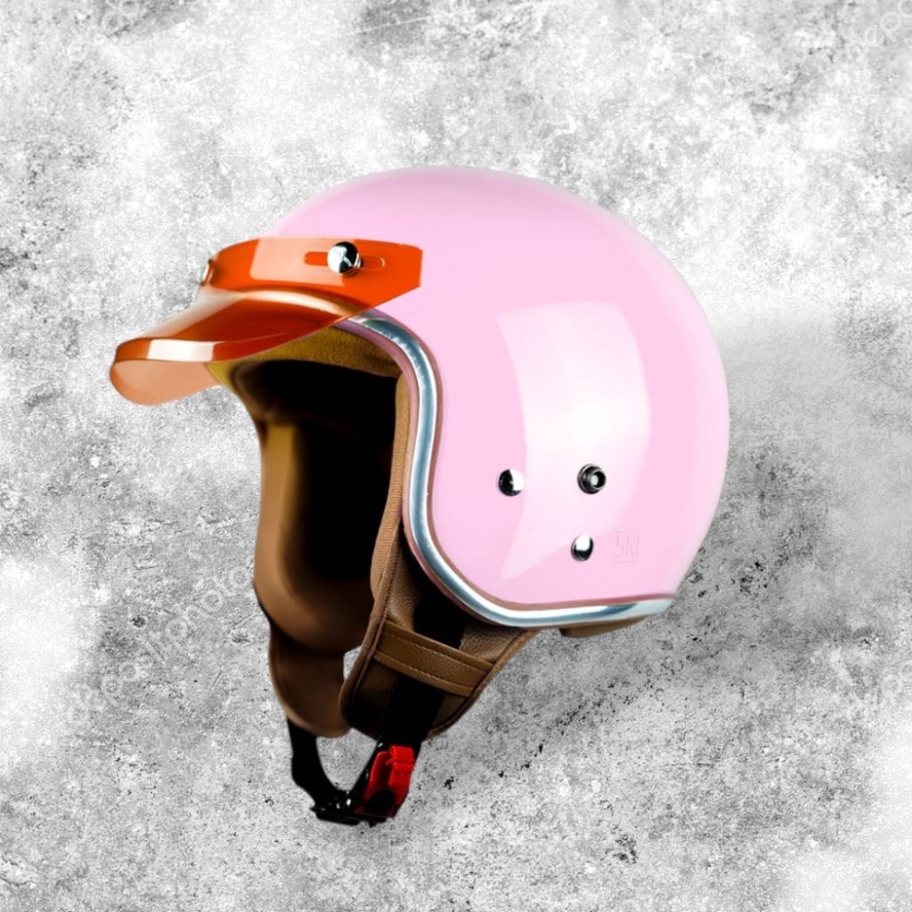 HELM TRD SPORTY BOGO RETRO - Helm Klasik Pria Wanita Model Sporty Murah
